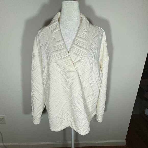 Liz Claiborne White V-Neck Pullover – Size XXL - Picture 1 of 7